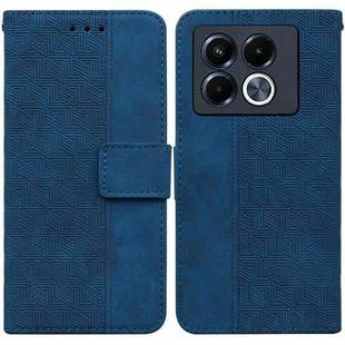 For Infinix Note 40 5G Geometric Embossed Leather Phone Case(Blue)