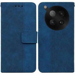 For Infinix Zero 40 4G / 5G Geometric Embossed Leather Phone Case(Blue)