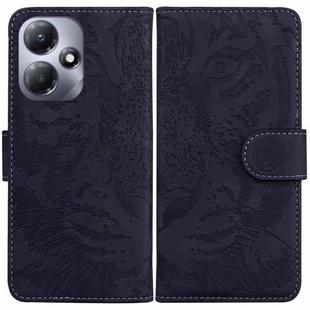 For Infinix Hot 30 Play Tiger Embossing Pattern Flip Leather Phone Case(Black)