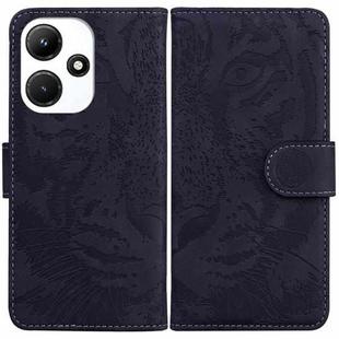 For Infinix Hot 30i Tiger Embossing Pattern Flip Leather Phone Case(Black)