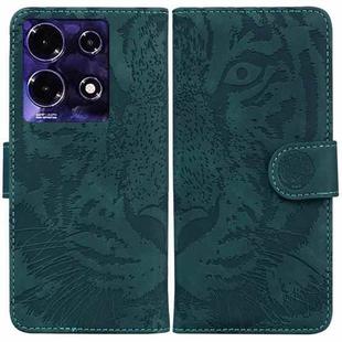 For Infinix Note 30 Tiger Embossing Pattern Flip Leather Phone Case(Green)
