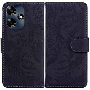 For Infinix Hot 30 Tiger Embossing Pattern Flip Leather Phone Case(Black)