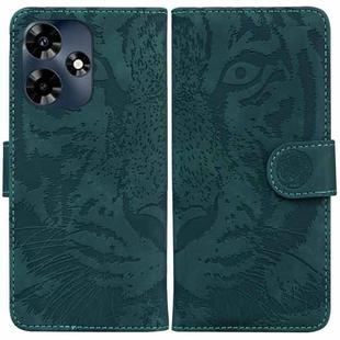 For Infinix Hot 30 Tiger Embossing Pattern Flip Leather Phone Case(Green)
