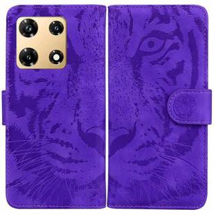 For Infinix Note 30 Pro Tiger Embossing Pattern Flip Leather Phone Case(Purple)