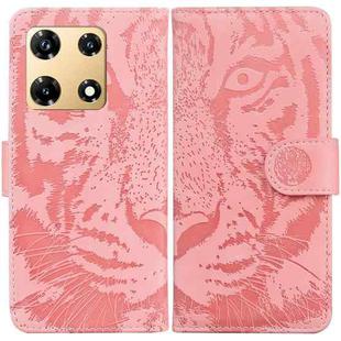 For Infinix Note 30 Pro Tiger Embossing Pattern Flip Leather Phone Case(Pink)