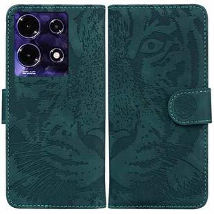 For Infinix Note 30i Tiger Embossing Pattern Flip Leather Phone Case(Green)