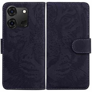 For Infinix Smart 7 India/7 Plus Tiger Embossing Pattern Flip Leather Phone Case(Black)