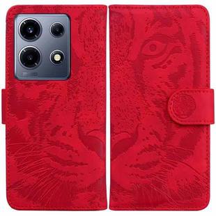 For Infinix Note 30 VIP Tiger Embossing Pattern Flip Leather Phone Case(Red)
