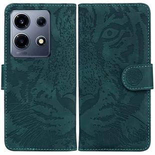 For Infinix Note 30 VIP Tiger Embossing Pattern Flip Leather Phone Case(Green)