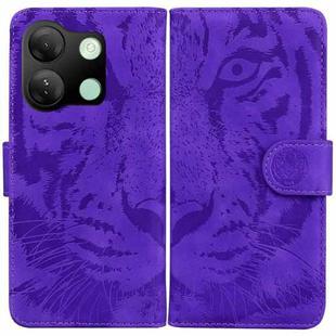 For Infinix Smart 7 HD Tiger Embossing Pattern Flip Leather Phone Case(Purple)