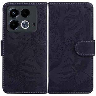 For Infinix Note 40 4G Tiger Embossing Pattern Flip Leather Phone Case(Black)