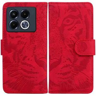 For Infinix Note 40 5G Tiger Embossing Pattern Flip Leather Phone Case(Red)