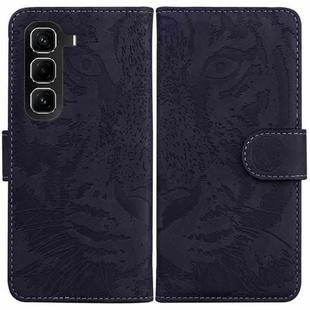 For Infinix Hot 50 Pro+ 4G Tiger Embossing Pattern Flip Leather Phone Case(Black)