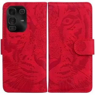 For Infinix Note 50 Pro+ Tiger Embossing Pattern Flip Leather Phone Case(Red)