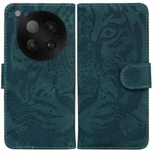 For Infinix Zero 40 4G / 5G Tiger Embossing Pattern Flip Leather Phone Case(Green)