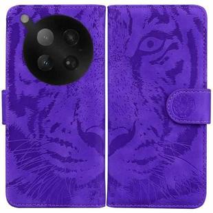 For Infinix Zero 40 4G / 5G Tiger Embossing Pattern Flip Leather Phone Case(Purple)