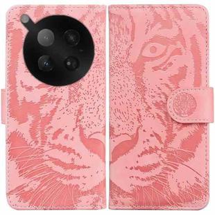 For Infinix Zero 40 4G / 5G Tiger Embossing Pattern Flip Leather Phone Case(Pink)