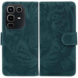 For Infinix Note 50 4G / Note 50 Pro 4G Tiger Embossing Pattern Flip Leather Phone Case(Green)