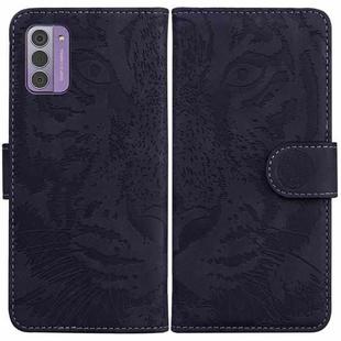 For Nokia G42 Tiger Embossing Pattern Flip Leather Phone Case(Black)