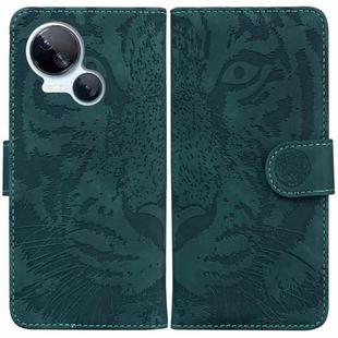 For Tecno Spark 10 5G Tiger Embossing Pattern Flip Leather Phone Case(Green)
