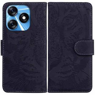 For Tecno Spark 10 / Spark 10C Tiger Embossing Pattern Flip Leather Phone Case(Black)
