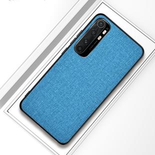 For Xiaomi Note 10 Lite Shockproof Cloth Protective Case(Cyan)