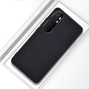For Xiaomi Note 10 Lite Shockproof Cloth Protective Case(Black)