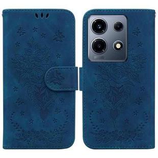 For Infinix Note 30 VIP Butterfly Rose Embossed Leather Phone Case(Blue)