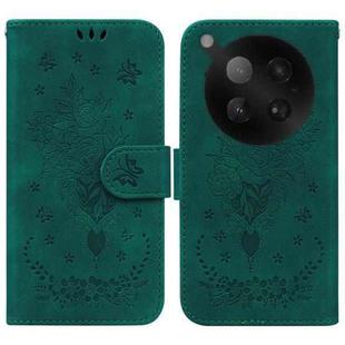 For Infinix Zero 40 4G / 5G Butterfly Rose Embossed Leather Phone Case(Green)