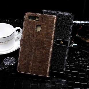 For UMIDIGI A7 Pro idewei Crocodile Texture Horizontal Flip Leather Case with Holder & Card Slots & Wallet(Ebony)