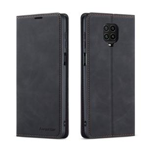 For Xiaomi Redmi Note 9S / Note 9 Pro / Note 9 Pro Max Forwenw Dream Series Oil Edge Strong Magnetism Horizontal Flip Leather Case with Holder & Card Slots & Wallet & Photo Frame(Black)