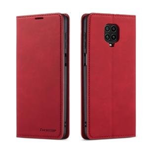 For Xiaomi Redmi Note 9S / Note 9 Pro / Note 9 Pro Max Forwenw Dream Series Oil Edge Strong Magnetism Horizontal Flip Leather Case with Holder & Card Slots & Wallet & Photo Frame(Red)