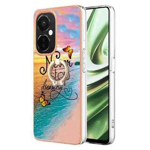 For OnePlus Nord CE 3 5G/CE 3 Lite 5G Electroplating IMD TPU Phone Case with Ring(Dream Butterfly)