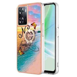 For OnePlus Nord N300 Electroplating IMD TPU Phone Case with Ring(Dream Butterfly)