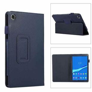 For Lenovo Tab M8 4th Gen Litchi Texture Leather Tablet Case(Dark Blue)