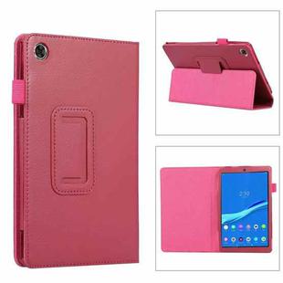 For Lenovo Tab M8 4th Gen Litchi Texture Leather Tablet Case(Rose Red)
