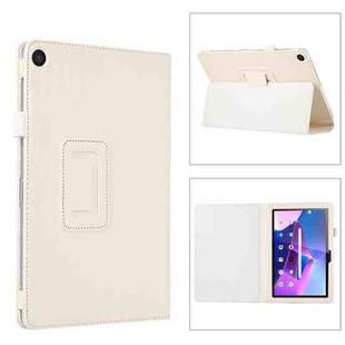 For Lenovo Tab M10 5G Litchi Texture Leather Tablet Case(White)