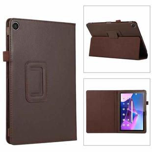 For Lenovo Tab M10 5G Litchi Texture Leather Tablet Case(Brown)