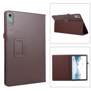 For Lenovo Xiaoxin Pad Pro 12.7 Litchi Texture Leather Tablet Case(Brown)