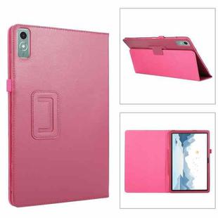 For Lenovo Xiaoxin Pad 11 2024 / M11 Litchi Texture Leather Tablet Case(Rose Red)