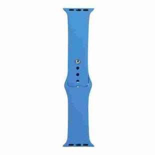 For Apple Watch Series 8&7 41mm / SE 2&6&SE&5&4 40mm / 3&2&1 38mm Silicone Watch Band, Short Section (female)(Wave Color)