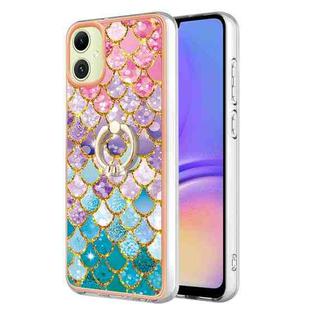 For Samsung Galaxy A05 Electroplating IMD TPU Phone Case with Ring(Colorful Scales)
