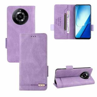 For Realme 11 5G Magnetic Clasp Leather Phone Case(Purple)