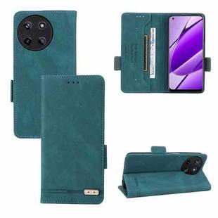 For Realme 11 5G / 11x Magnetic Clasp Leather Phone Case(Green)