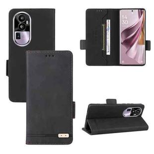 For OPPO Reno10 Pro Magnetic Clasp Leather Phone Case(Black)