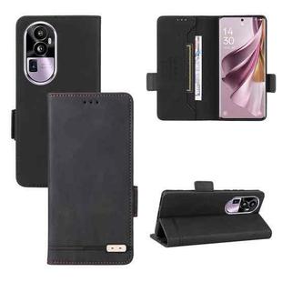 For OPPO Reno10 Pro+ Magnetic Clasp Leather Phone Case(Black)