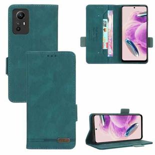 For Xiaomi Redmi Note 12S 4G Magnetic Clasp Leather Phone Case(Green)