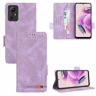 For Xiaomi Redmi Note 12S 4G Magnetic Clasp Leather Phone Case(Purple)