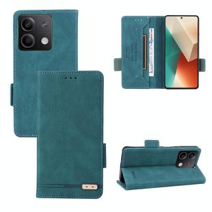 For Xiaomi Redmi Note 13 5G Magnetic Clasp Leather Phone Case(Green)