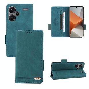 For Xiaomi Redmi Note 13 Pro+ 5G Magnetic Clasp Leather Phone Case(Green)